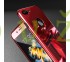 360° kryt zrkadlový iPhone 7 Plus/8 Plus - červený